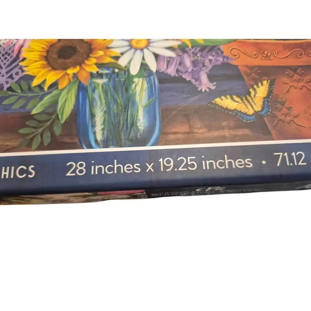 Crown Point Graphics Gina Jane Sunnyside Flower Market 1000 pc Jigsaw Puzzle